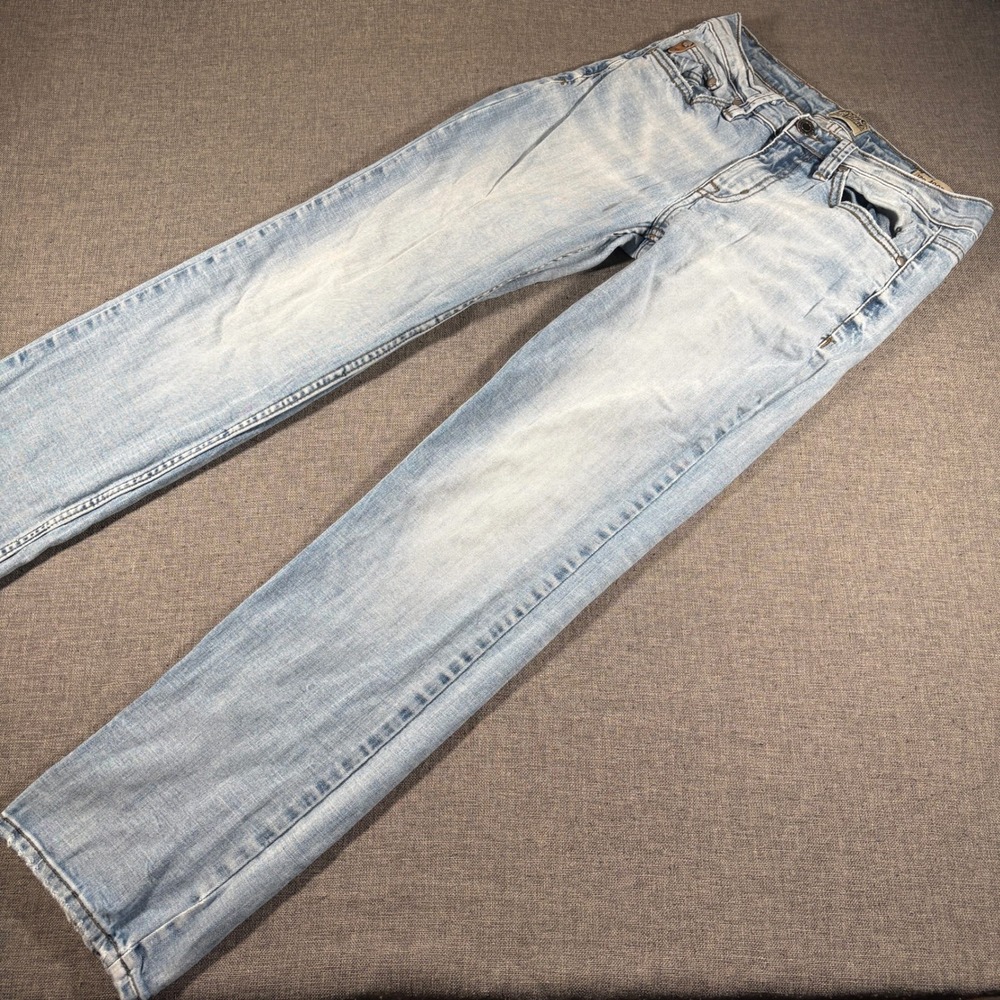 Moonshine Spirit Slim Straight Jeans Men 30x32 Light Wash Brad Paisley 120 Proof